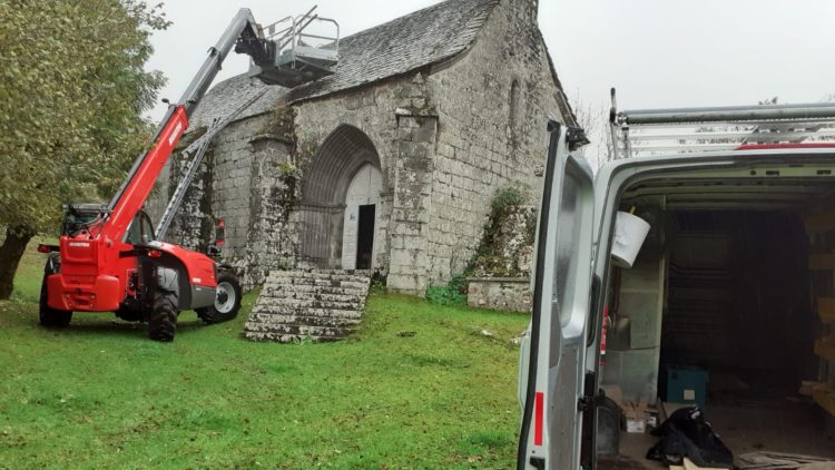 Inspection de la charpente de la chapelle